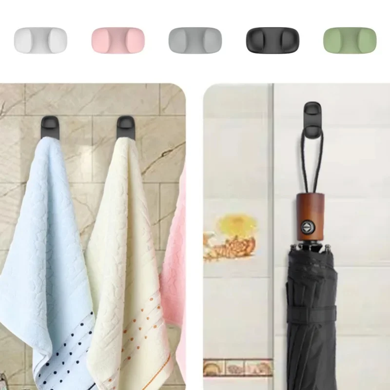 Multi Functional Storage Hook Rice Spoon Holder Silicone Storage Rack Kitchen Wall-Mounted Cooker Spoon Shelf Placement Rack 3