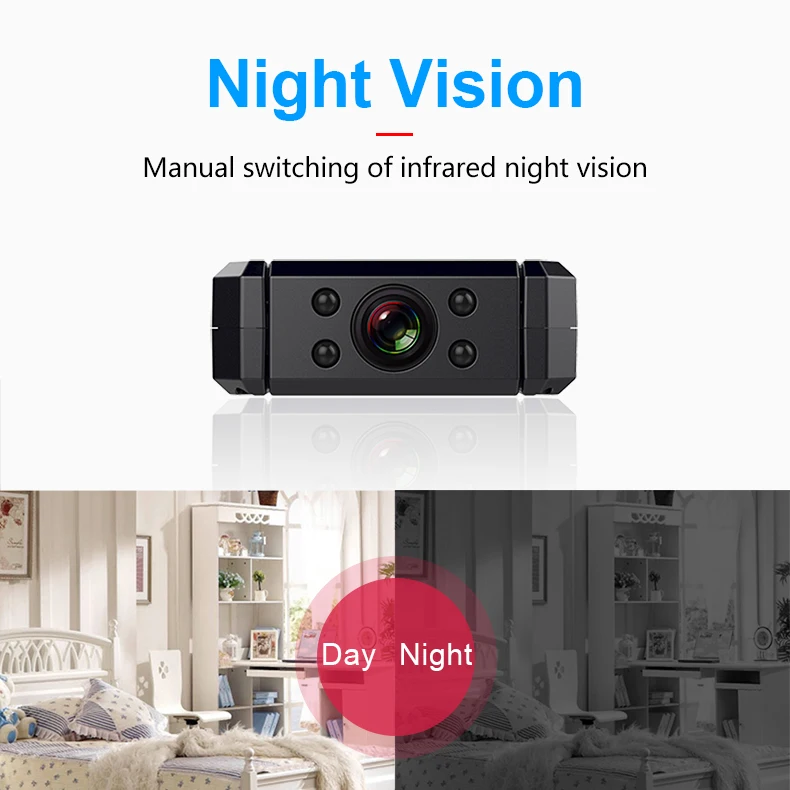 Description Picture 6 of itemMD90-1 Mini Camcorder 1080P Body Camera Night Vision Sport Outdoor DV Voice Video Recorder Action Cam