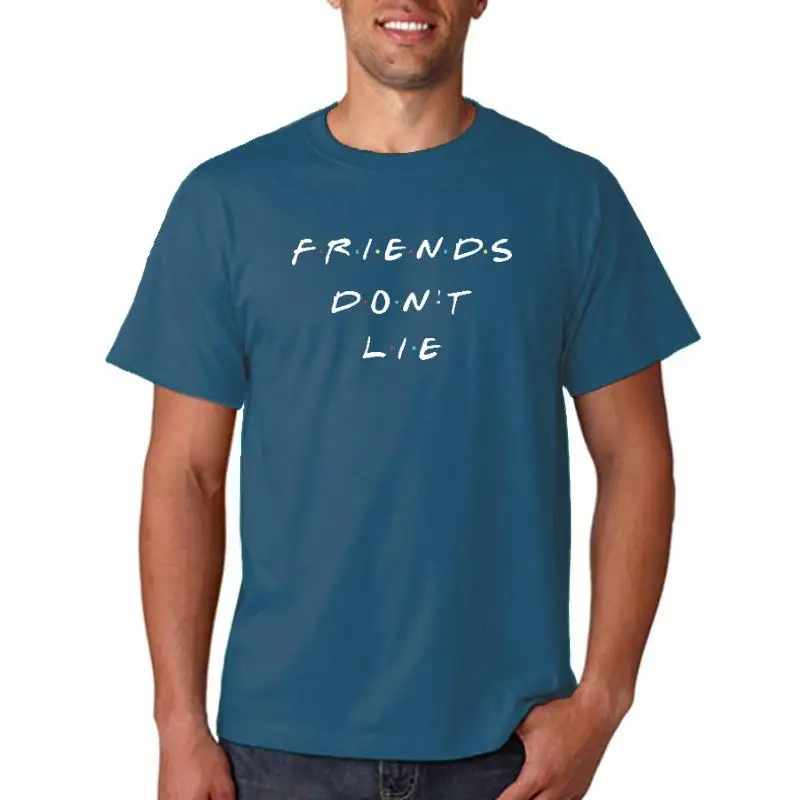 thumbnail image 1 of Título: Camiseta blanca de manga corta con estampado de letras de Stranger, talla grande, camisetas con estampado de Things Friends Don't Lie, camisetas de verano para mujer, 1 of 5
