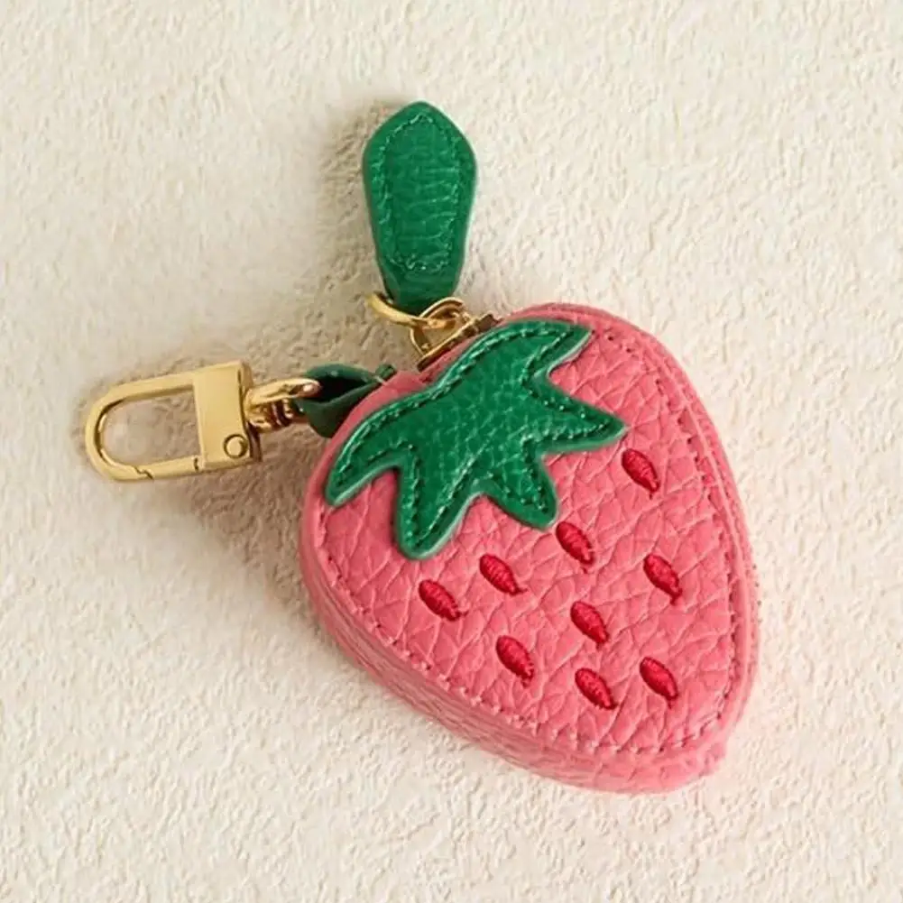 2026 Mini-Kirschfrucht-Geldbörse, tragbare Erdbeer-, Blaubeer-, Pfirsich-, Zitronen-Geldbörse, niedliche PU-Leder-Tasche, Anhänger, Schlüsselanhänger – Detail 16