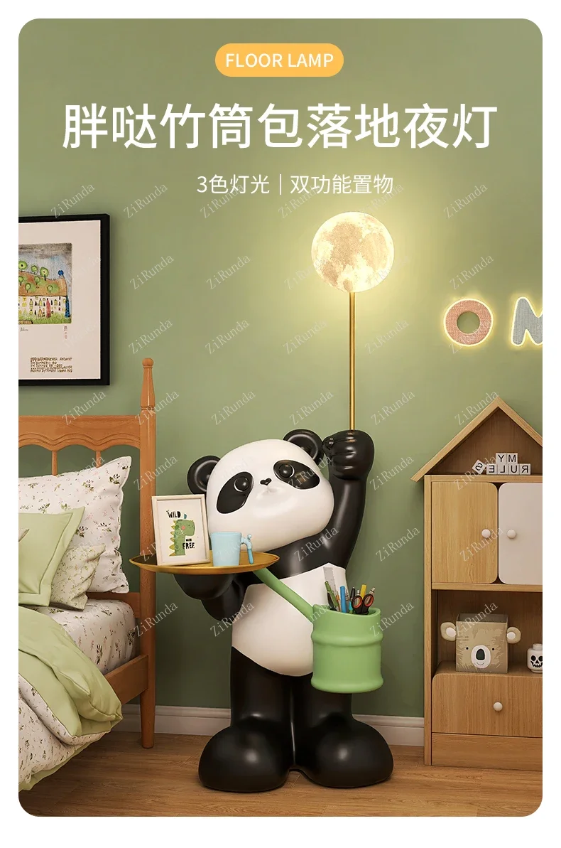 ~Panda Sofa Side Table Side Cabinet Living Room Piece Bedroom Bedside Table Cartoon Creative Small Coffee