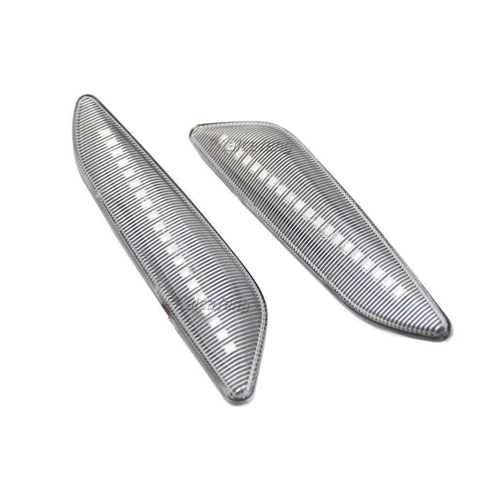 2Pieces Dynamic LED Side Marker Light Turn Signal Blinker Indicator ...