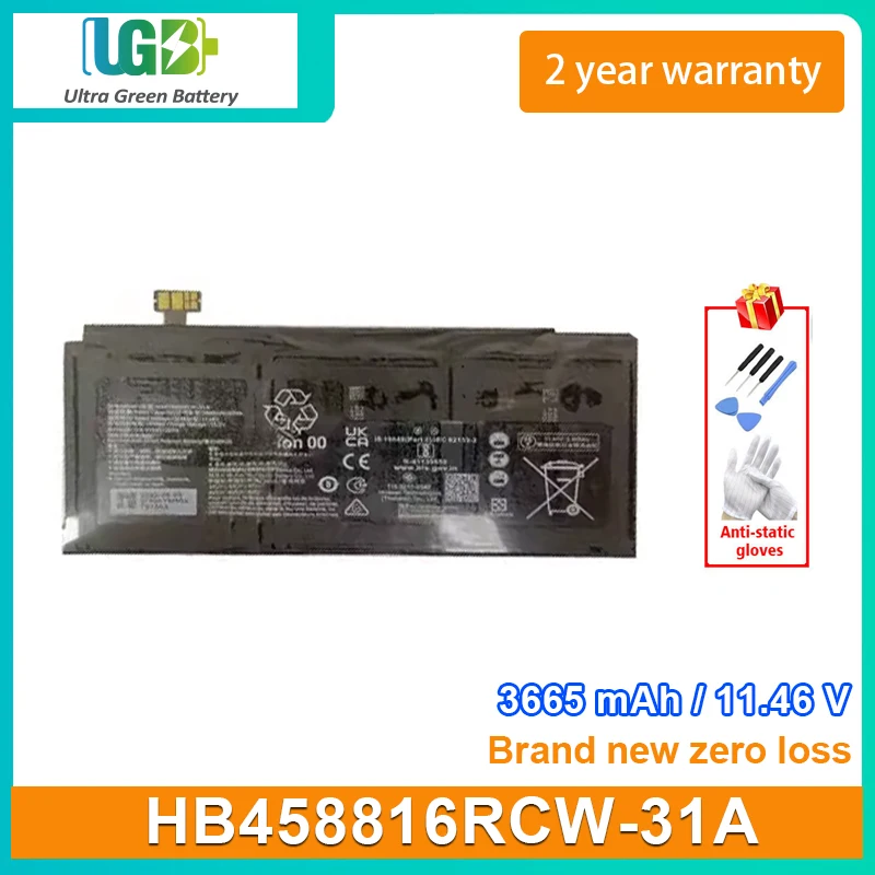 

UGB New HB458816RCW-31A Laptop Battery For Huawei Matebook E 2022 2-in-1 battery 3665mAh 11.46V 42Wh