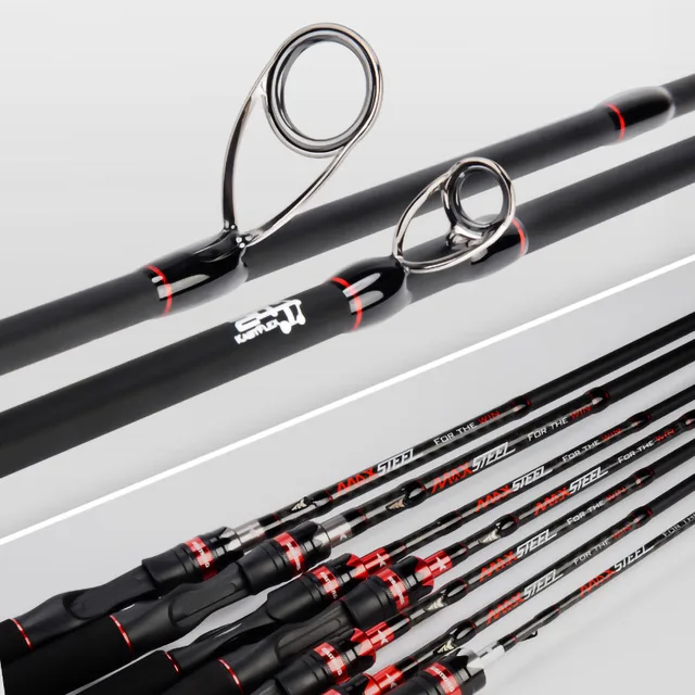 KastKing Max Steel Light Spinning Casting Fishing Rod with 24 Ton Carbon  Fiber SiC Rings 1.80m 1.98m 2.13m 2.4m Silver Red Gray - AliExpress