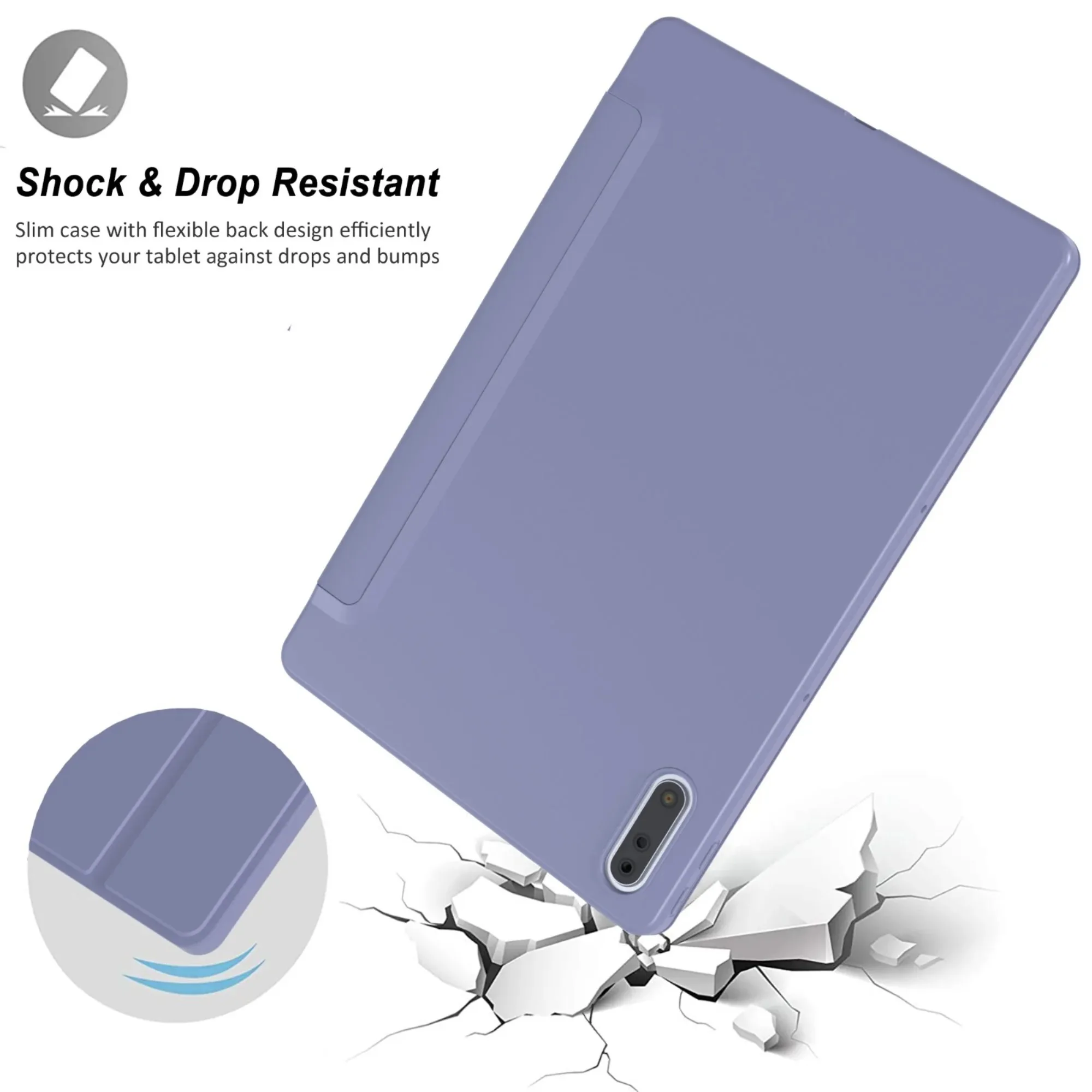 Premium Tablet Case with Tri-fold Stand and Smart Cover Design