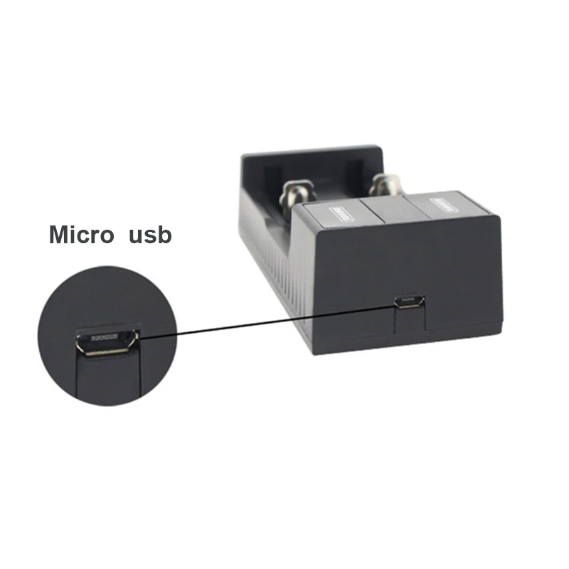 Universal 1/2 slot Smart Battery USB Charger for Rechargeable Li-ion 18650 26650 14500 Batteries