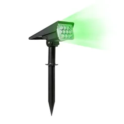 Solar - Powered Outdoor Garden Spotlights - Waterproof LED Landscape Lighting - 1 PCS (Green Light)