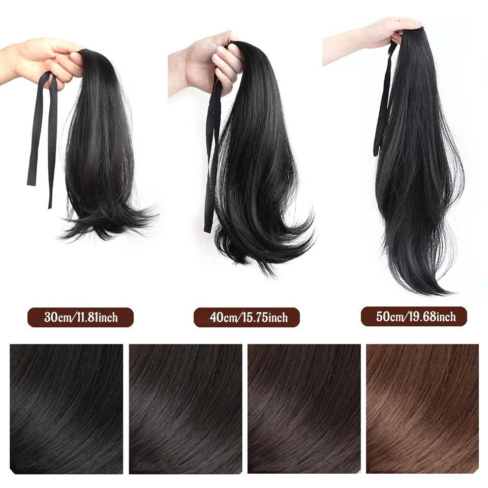 Synthetic Curly Wavy Ponytail Hair Extension Clip In Wig