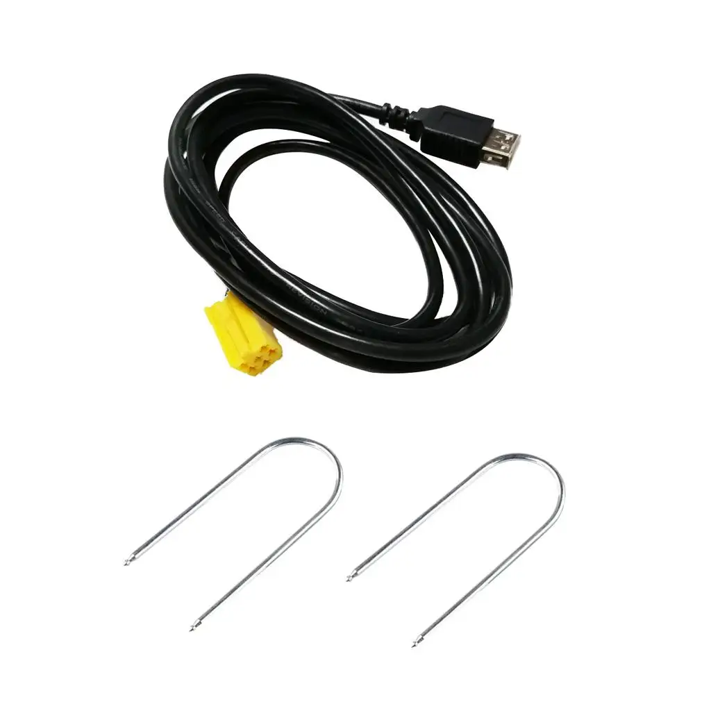 Adapter Cable Aux Mini ISO Yellow for Alfa 159 Fiat Grande Punto