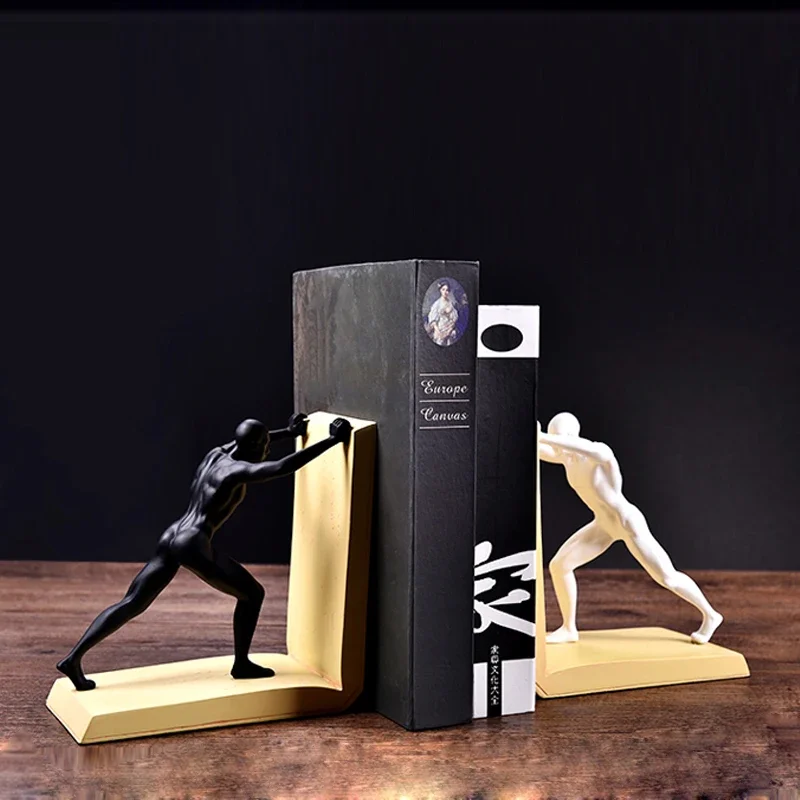 

[MGT] Modern Creative bookend statue home decor office crafts study room decoration object sports character bookend figurines