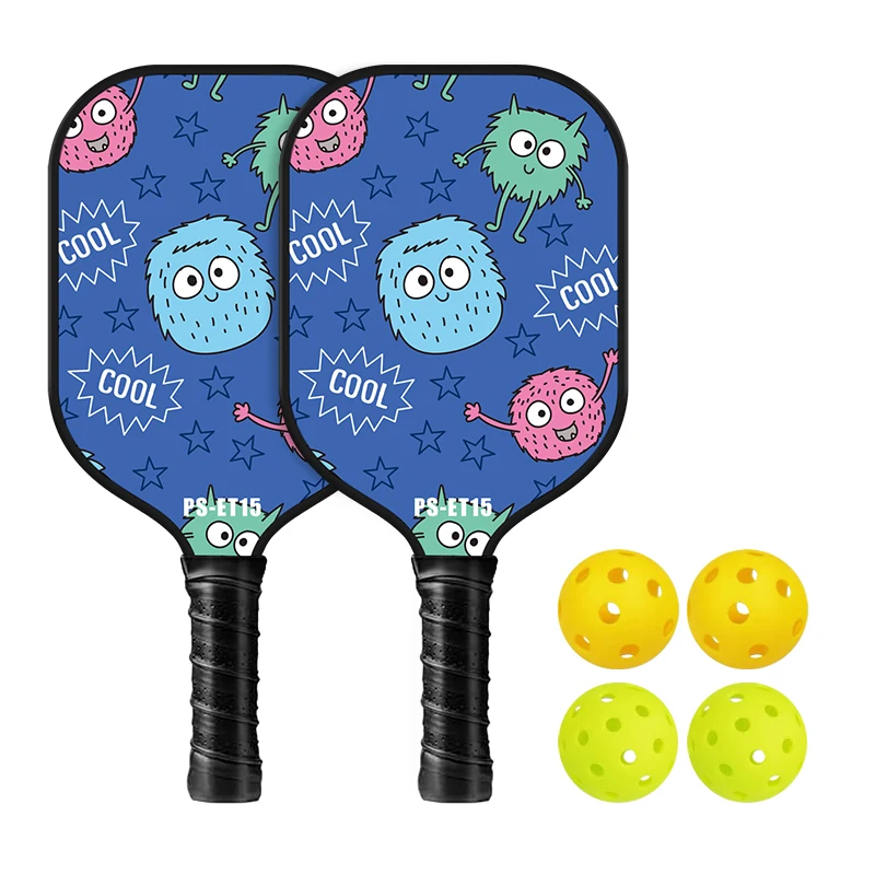 Kinder Pickleball Paddle Cartoon Print Glasfaser Kinder Pickleball Schläger Jugend Pickleball Schläger Junior Teenager Schläger Geschenke – Detail 10