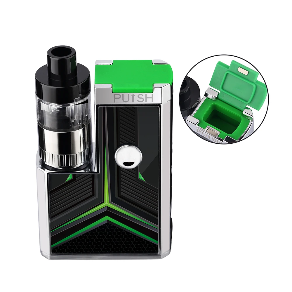 Original LTQ Thumb Box Kit Wax Atomizer Concentrate Vape 650mAh 3.4V-4.2V Rechargeable Battery Ceramics Coil 510 Thread Vaporiz
