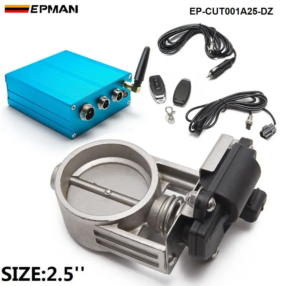 2"/2.25"/2.5"/2.75"/3" Vacuum Exhaust Cutout Electric Control Valve Kit EP-CUT001A25-DZ with Vacuum Pump exhaust control valve exhaust pipe valve kit exhaust pipe valve
