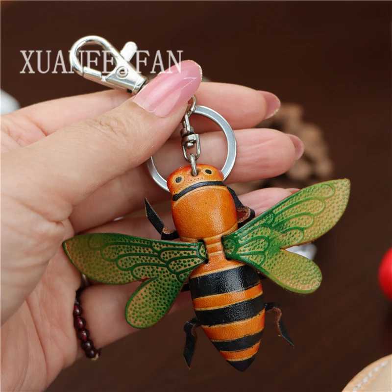 Bee Keychain, Key Charm, Bee Accessories, Cute Keychain, Wood Keychain, Bee Decor, Purse Accessories, Honey, Gift for Bee Lover, Bee