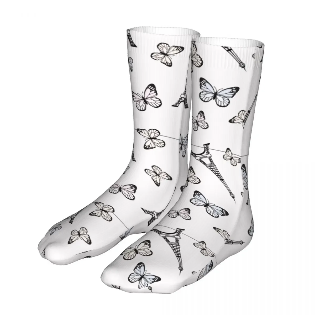 

Harajuku Butterfly Woman Socks 2023 Men Sport Socks