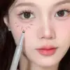 Double-claw eyeliner extremely thin two-claw lower eyelashes eyeliner liquid pen is waterproof, non-smudge and sweat-proof 1
