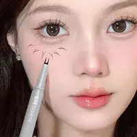 Double-claw eyeliner extremely thin two-claw lower eyelashes eyeliner liquid pen is waterproof, non-smudge and sweat-proof 1