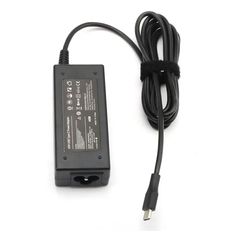 PC 노트북 전원 공급 장치 어댑터 코드, 45W 20V 2.25A C타입 AC 충전기