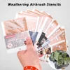 DIY Model Making Weathering Airbrush Stencils Tools Spray Paper for 1/35 1/48 1/72 Scale Modification Kit Accessories 1pc 1