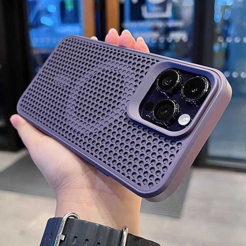 Magnetic Heat Dissipation Honeycomb Cooling Shockproof Case