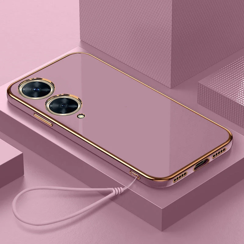 Luxury Square Plating Soft Silicone Back Cover
