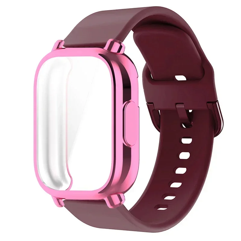 Enhanced Protector Case with Silicone Strap - Full Cover TPU Soft Shell and Breathable Sport Band