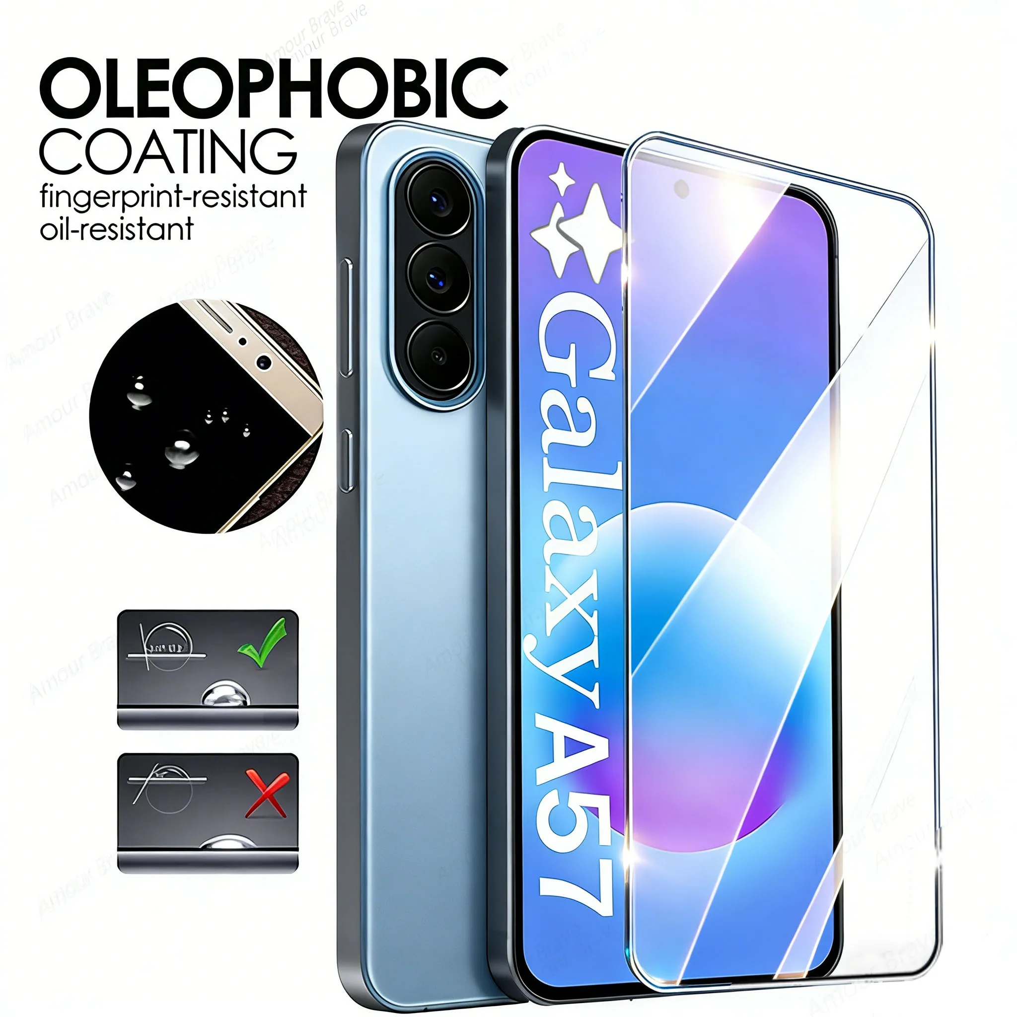 Premium Tempered Glass Screen Protector - 3 Pack