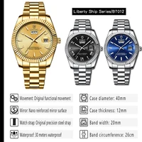BINBOND B7012 hommes mode affaires sport montre à Quartz 30M étanche lumineux classique calendrier horloge créative hommes montre-bracelet 4