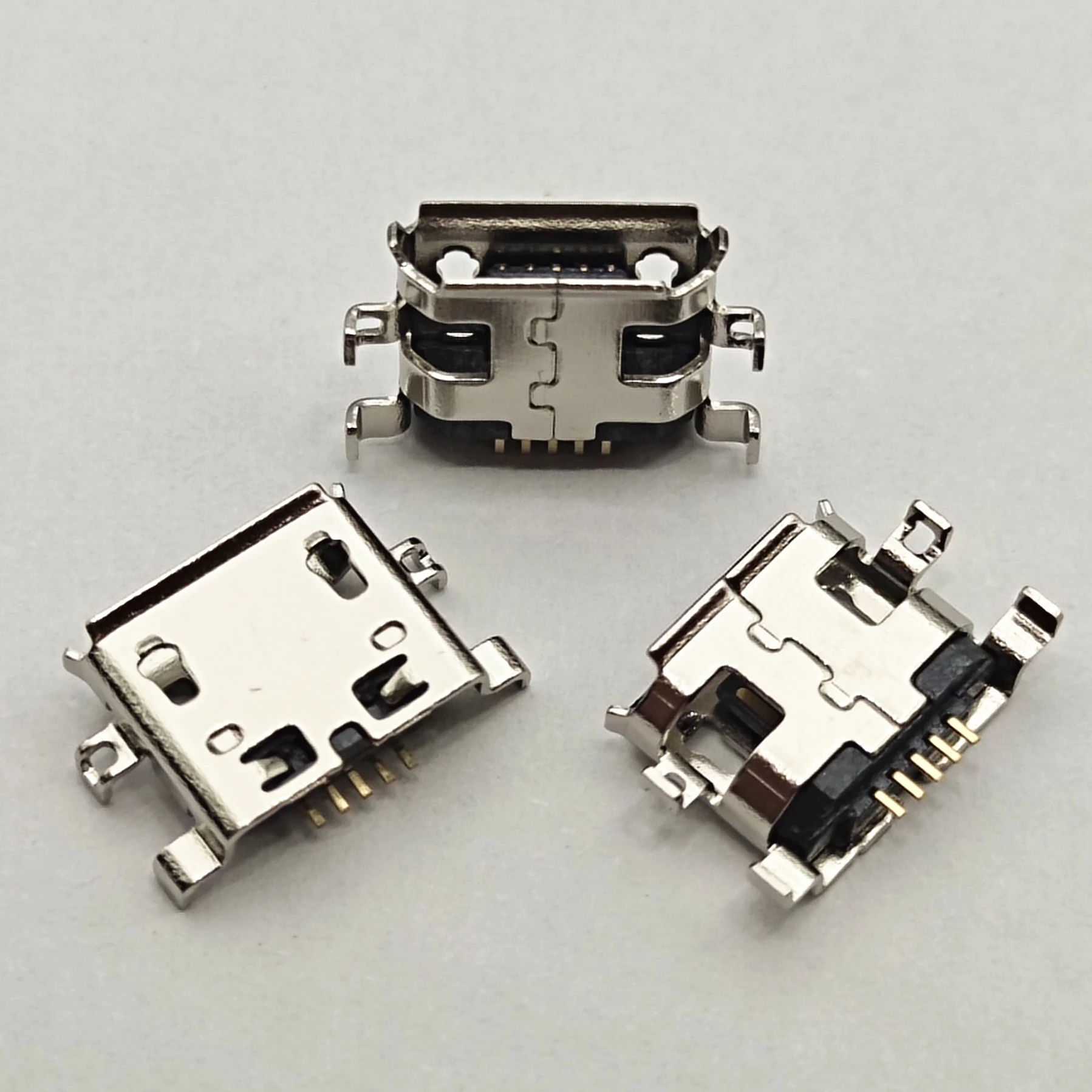 10-100pcs Micro USB Connector 5pin Mid Mount 0.8mm charger Charging Upturned Port Dock socket For ZTE N880S U880 V880 C8650 P700 chenghaoran universal dropship 15model micro usb 5pin jack connector v8 port horn charging socket for lenovo huawei zte htc etc