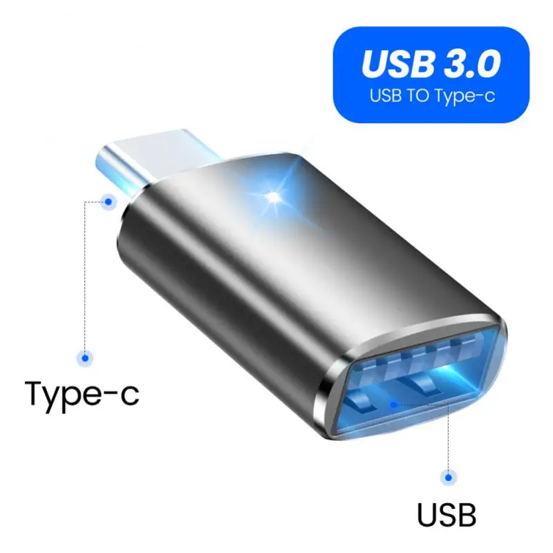 ZHSONG USB 3.0 Type-C OTG Adapter Type C USB C Male To USB Female Converter For Macbook Xiaomi Samsung S20 USBC OTG Connector type c to iphone converter Adapters & Converters