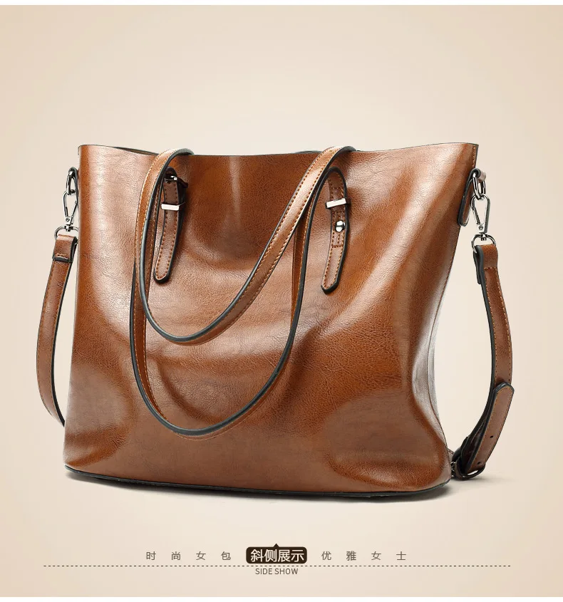 Leather Texture Ladies Handbag 2022 New High Quality Fashion Tote Bag Simple Messenger Bag Large Capacity Shoulder Bag women's bags big