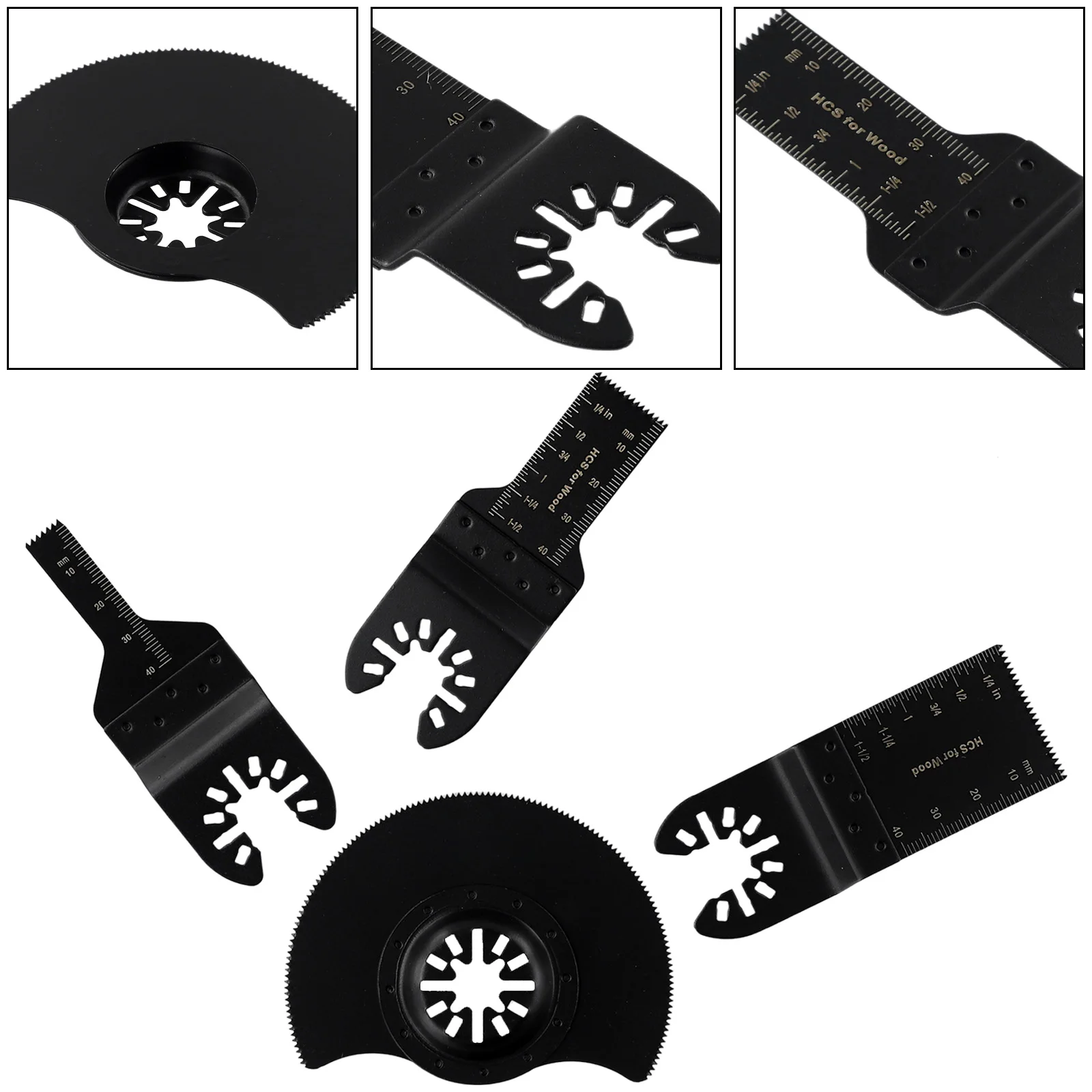 

4Pcs Oscillating Saw Blade Multitool 10/20/34/88mm Renovator Cutting Disc For Wood Plastic Cutting Power Tool Accessories