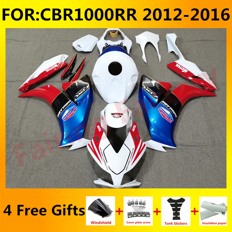 

NEW ABS Motorcycle Whole Fairings kit fit for CBR1000RR CBR1000 CBR 1000RR 2012 2013 2014 2015 2016 Fairing kits set blue white
