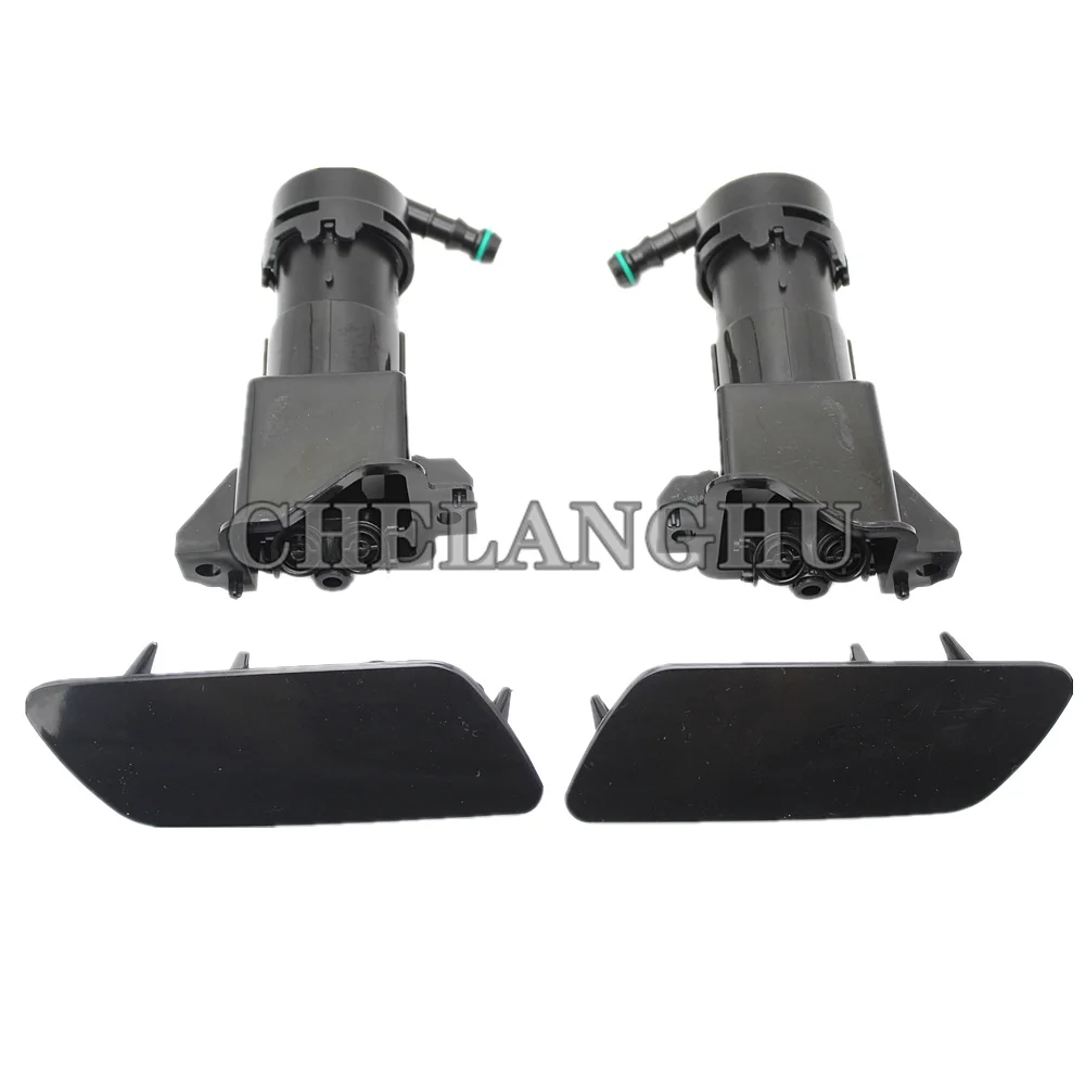 For Audi A6 C6 / A6 C6 Avant Facelift 2009 2010 2011 Front Headlight Washer Lift Cylinder Spray Nozzle And Cover Cap