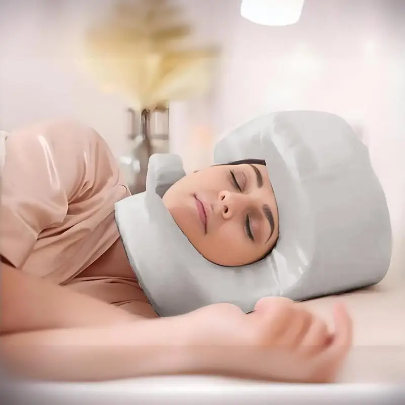 Face Beauty Pillow Face Up Ergonomic Beauty Pillow Foam Massage Pillow Soft Breathable Maintaining Sleeping Pillow Neck Pillow 3