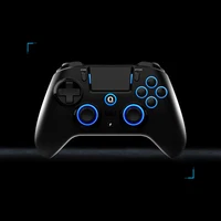QRD Spark N5 Wireless Controller forPS5 PS4 PS3 IOS Android PC Hall Effect 9-color LED lights Vibration effect PS4 Gamepad 1