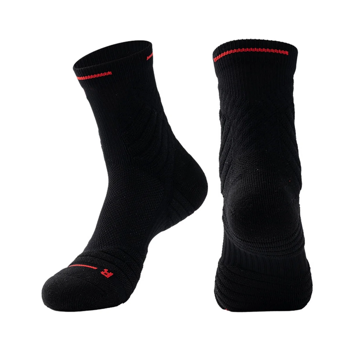 

1Pair Anti-Slip Athletic Sock for Men Women,Soccer Sock,Non-Skid Slipper Sock,Trainning Sock for Football Black M