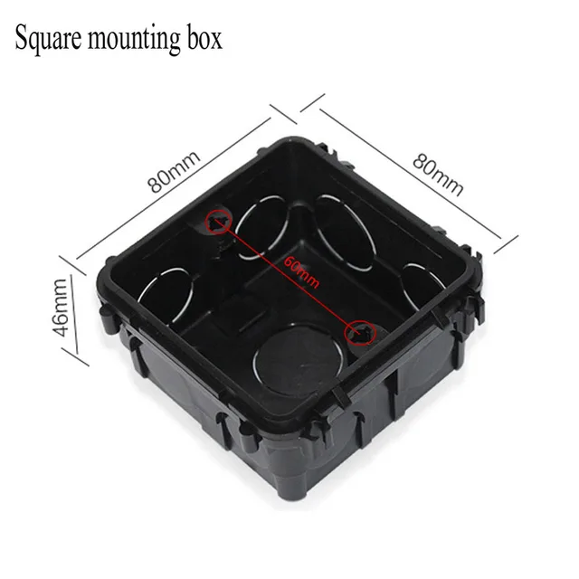 Square mounting box