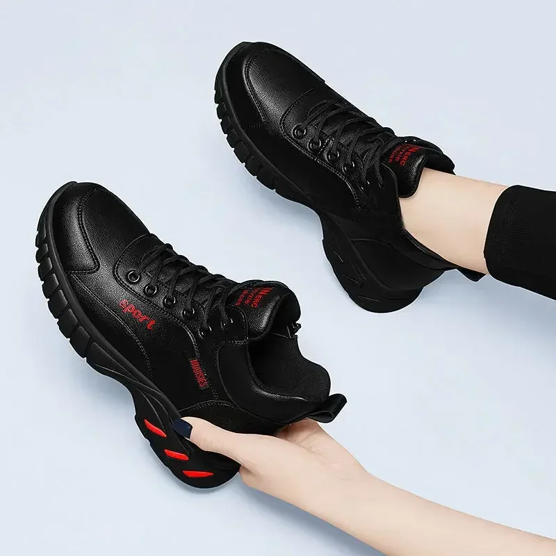 Autumn Winter Fashion Non Slip Women's Shoes Comfort Warm Sneakers Women High Top Thick Sole Platform Shoes Zapatos