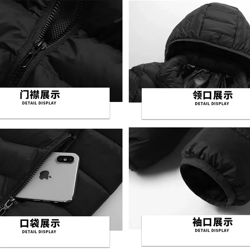 Electric Heating Jacket Rechargeable Electric Heating Jacket Windproof Four Control 21 Zone Heating Suitable for Outdoor Camping 2