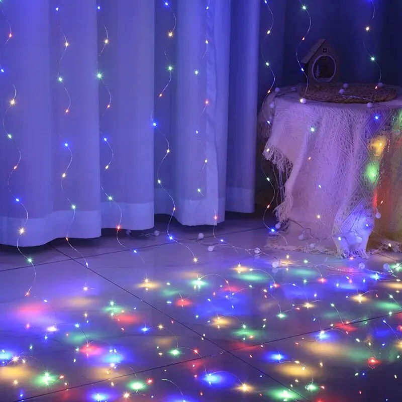 USB LED Curtain Fairy Lights for Home and Wedding Decoration