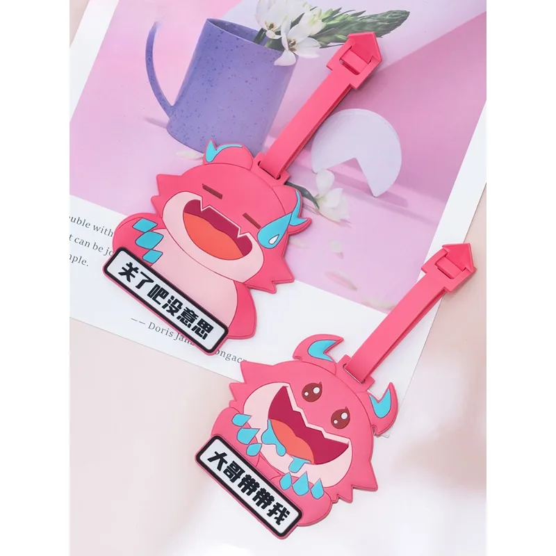 

Genuine Original LOl Teamfight Tactics Fat Dragon Emoji Series Luggage Tag Game Periphery Toys Kids Gifts Cute Pendant