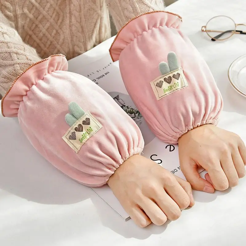 여성 작업 아동용 러블리 오버슬리브, 먼지 방지 슬리브, 학생 슬리브, 다운 재킷, 특수 오염 방지 슬리브, ZD69 