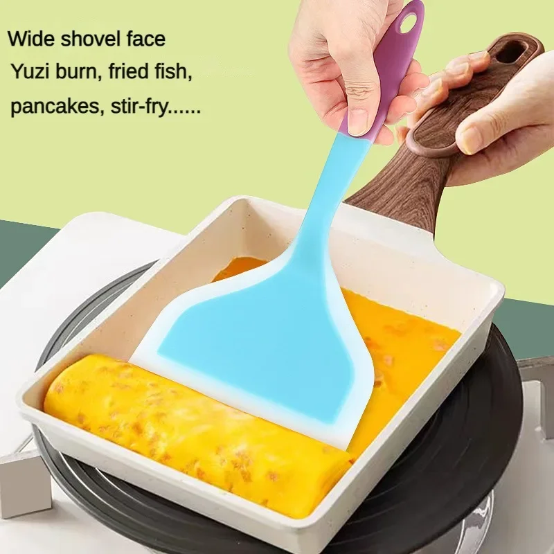 Silicone Spatula tamago Yaki non-stick pan special thick egg Yaki Spatula Silicone frying pan Spatula 1 piece