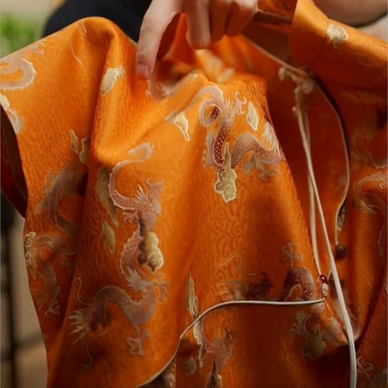 Life Wear New Xiangyun Yarn Beautiful Small Shirt Retro Chinese Style Top