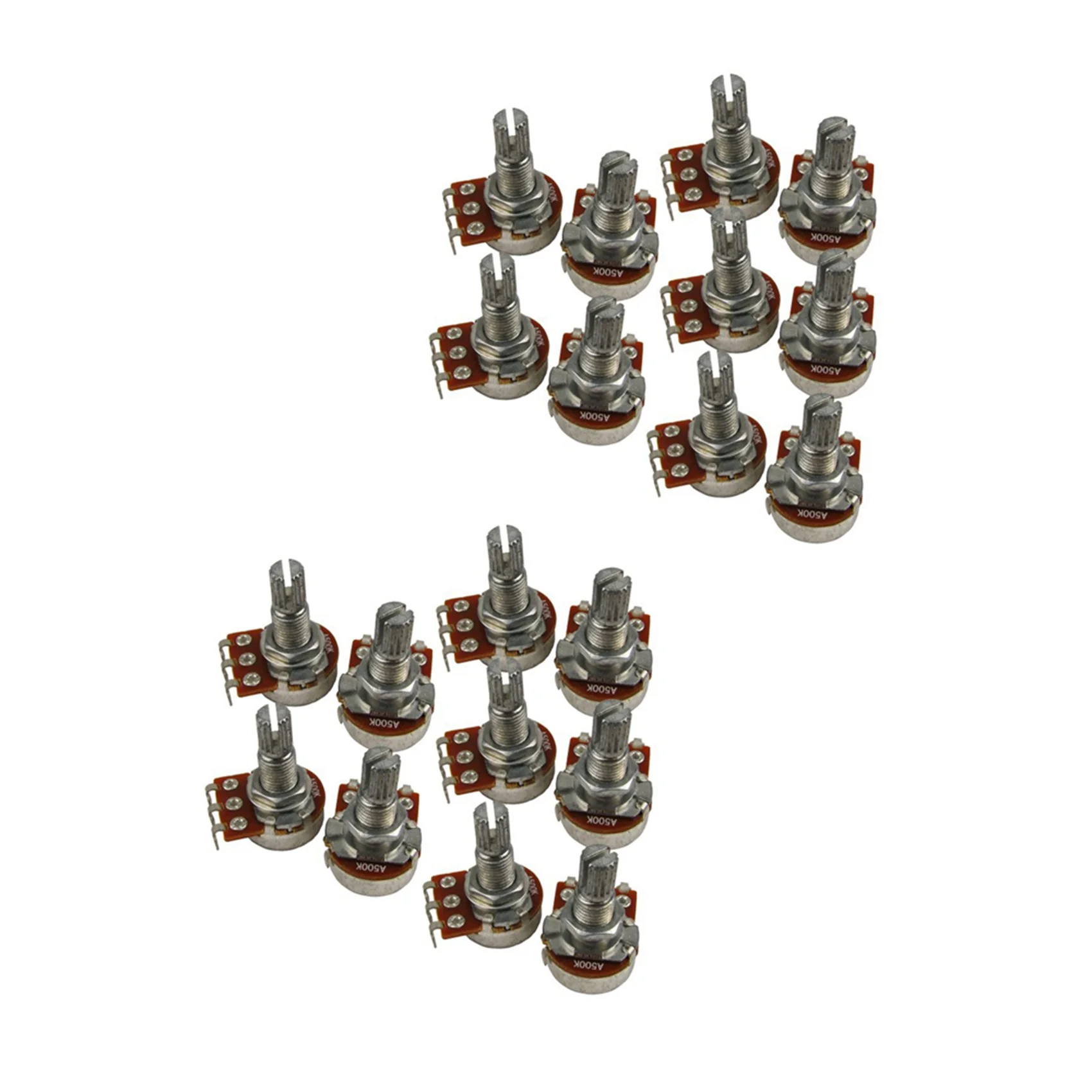 

20x Guitar Small Size Pots A500K Potentiometers for Guitar Bass Parts