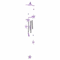 Heavenly Harmony Handmade Wind Chime - Angel Design with Aluminum Tubes for Home and Garden Decor (Wind Chime6)