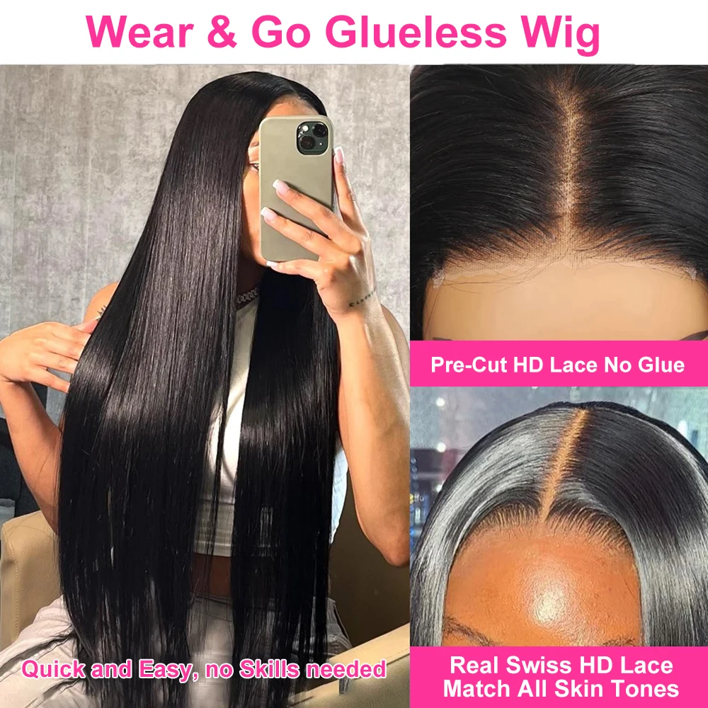 CEXXY 250% Bone Straight  13x4 13x6 HD Lace Front Human Hair Wigs Braizlian Ready To Wear 5x5 Glueless Lace Closure Wig on Sale