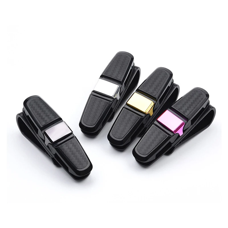 Glasses holder clip auto car sun visor bracket for woman men