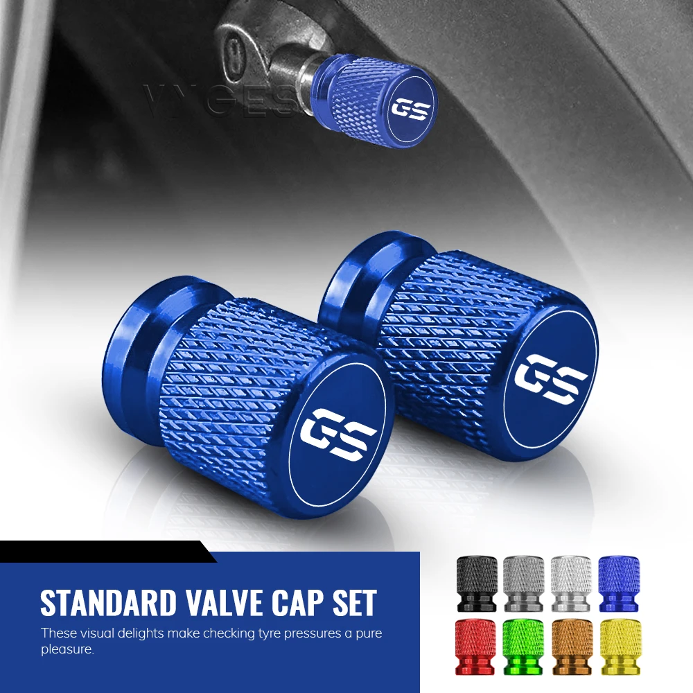 Deluxe Motorcycle Valve Cap Set - Premium Tire Accessories